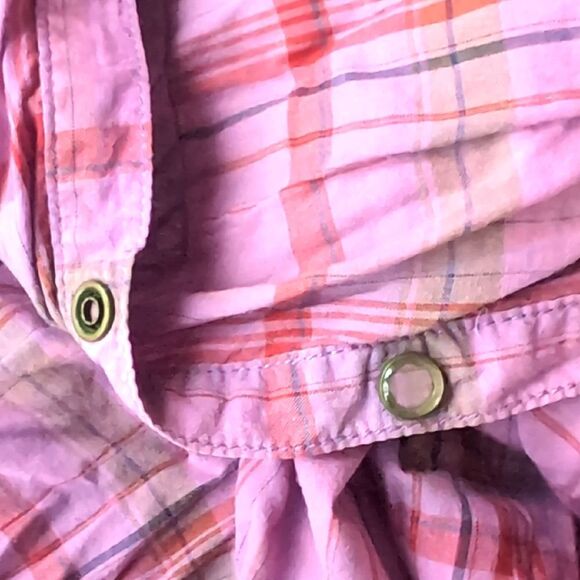 mossimo Western Lilac Plaid Button-Up Shirt Size M - Picture 2 of 7